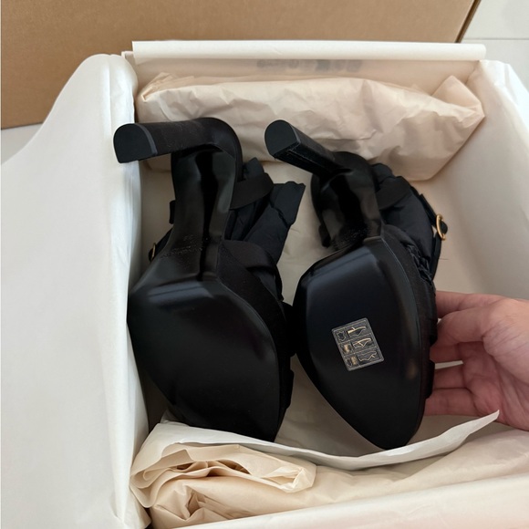 Saint Laurent Black Platform Heels - Picture 4 of 7
